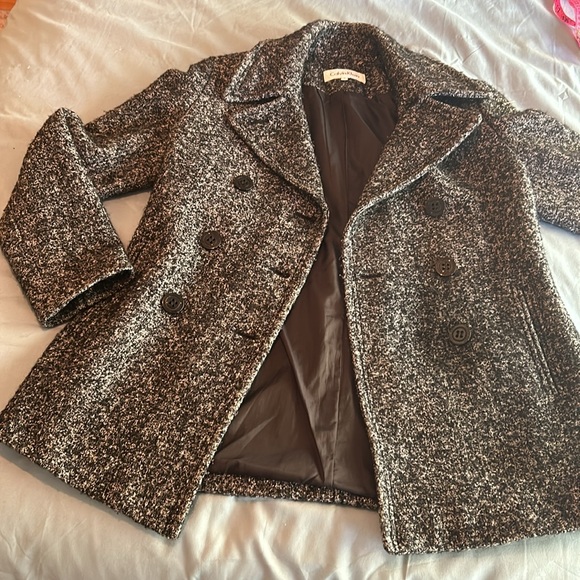 Calvin Klein Double Breasted Pea Coat - Picture 9 of 12